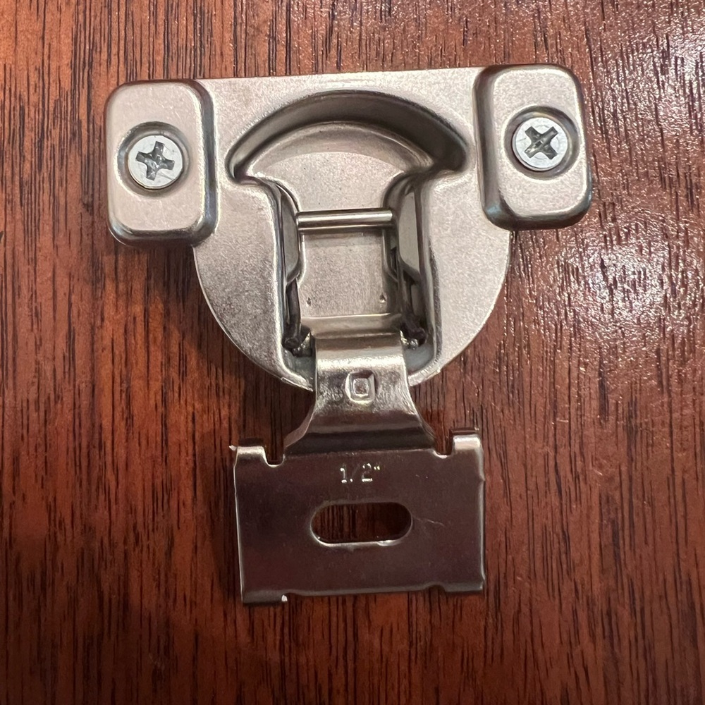 1/2inch Silver Metal Cabinet Hinges (10pk)